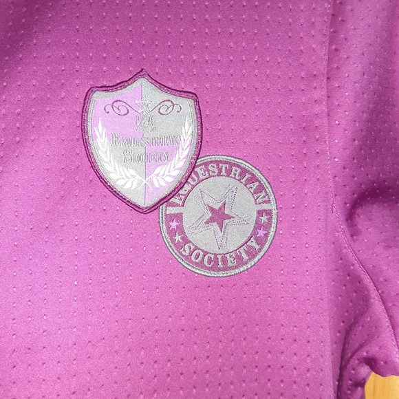 Harry's Horse Fleece Riding Jacket Equestrian Society Pink BNWOT Pen Mark XL - Picture 4 of 6